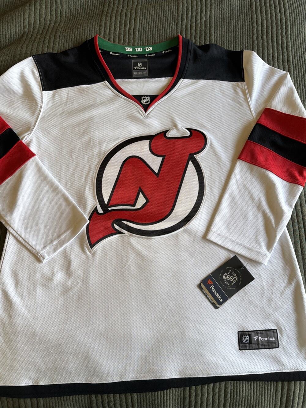 Fanatics New Jersey Devils NHL Hockey Jersey Women’s 2XL White Red
